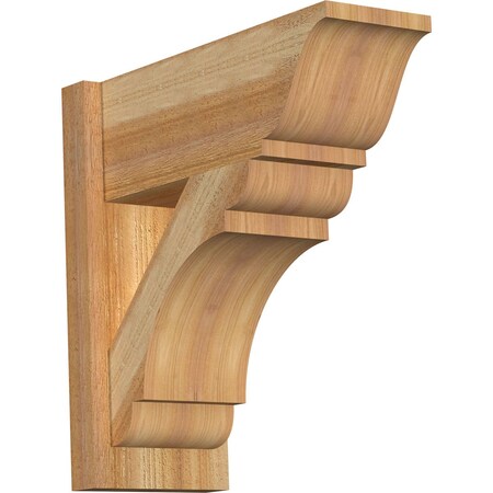 Ekena Millwork Olympic Rough Sawn Traditional Outlooker, Western Red Cedar, 8"W x 20"D x 20"H OUT08X20X20OLY01RWR